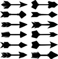 arrows set isolated on white background for graphic design element vector