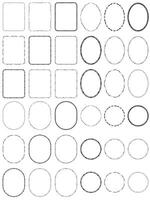 Set of Decorative vintage corner round shape frames and borders. Floral ornamental round frame. page decoration border. vector