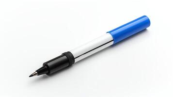 Realistic photo of a dry erase marker, isolated on a white background, clear focus