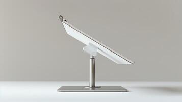 Realistic photo of a document stand, isolated on a white background, clear focus