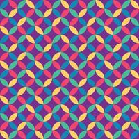 colorful geometric seamless pattern on a purple background vector
