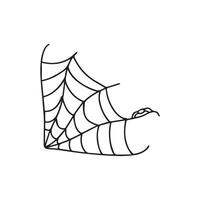 Cobweb and spider for Halloween. Image for textiles, packaging and wallpaper. Festive background for Halloween. vector