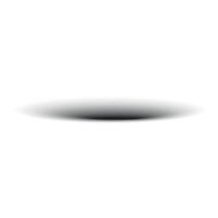 Realistic shadow set with round shapes. black shade effect. Isolated object. Flat illustration on white background. vector