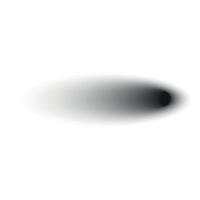 Realistic shadow set with round shapes. black shade effect. Isolated object. Flat illustration on white background. vector