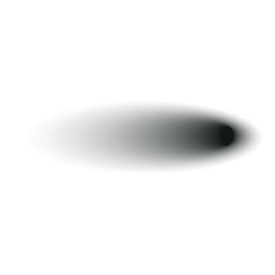 Realistic shadow set with round shapes. black shade effect. Isolated object. Flat illustration on white background.