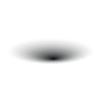 Realistic shadow set with round shapes. black shade effect. Isolated object. Flat illustration on white background. vector