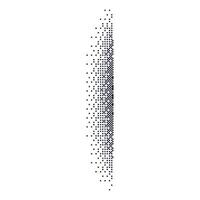 Gradient dot shadow effect with grainy texture. Halftone circles and noise. Flat illustration isolated on white background. vector