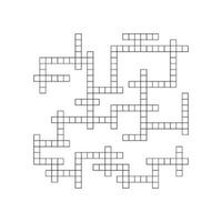 Crossword puzzle background with word grid pattern. crosswords template. Flat illustration isolated on white background. vector