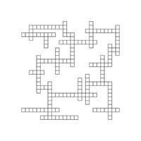 Crossword puzzle background with word grid pattern. crosswords template. Flat illustration isolated on white background. vector