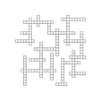 Crossword puzzle background with word grid pattern. crosswords template. Flat illustration isolated on white background. vector