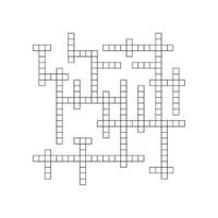 Crossword puzzle background with word grid pattern. crosswords template. Flat illustration isolated on white background. vector