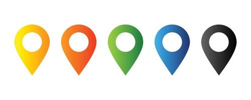 Location or map pin icon symbol. Map marker, Location pin, Map pin icon. vector