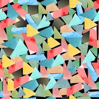 seamless abstract pattern of pieces of paper on a black background vector
