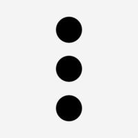 Three dots icon, expand menu to see more details in line style suitable for navigation, app and web interfaces, infographics, presentations, and design elements. vector