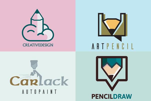 Pencil cloud design. Education concept. Cloud education with cloud and pencil design.