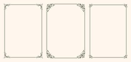 A set of decorative frames vector