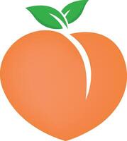 Peach Cut File Peach icon vector