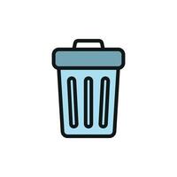 Garbage can icon design templates simple and modern vector