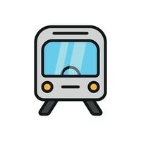 Subway train icon design templates simple and modern vector