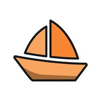 Sail boat icon design templates simple and modern vector