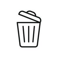 Garbage can icon design templates simple and modern vector