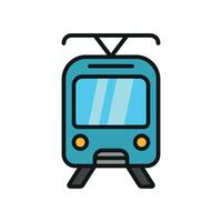 Tram icon design templates simple and modern vector