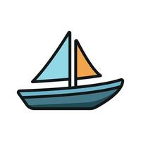 Sail boat icon design templates simple and modern vector