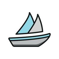 Sail boat icon design templates simple and modern vector