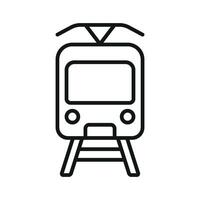 Tram icon design templates simple and modern vector