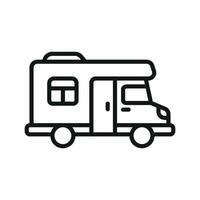 Motor home icon design templates simple and modern vector