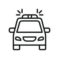 Police car icon design templates simple and modern vector