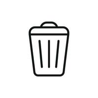 Garbage can icon design templates simple and modern vector