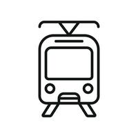 Tram icon design templates simple and modern vector