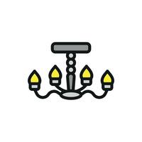 Chandeliers icon design templates simple and modern vector