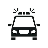 Police car icon design templates simple and modern vector
