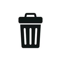 Garbage can icon design templates simple and modern vector