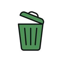 Garbage can icon design templates simple and modern vector