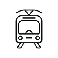 Tram icon design templates simple and modern vector