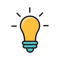 Light bulb icon design templates simple and modern vector