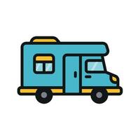 Motor home icon design templates simple and modern vector