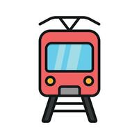 Tram icon design templates simple and modern vector