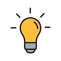 Light bulb icon design templates simple and modern vector