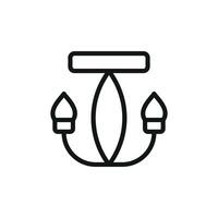 Chandeliers icon design templates simple and modern vector