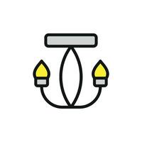 Chandeliers icon design templates simple and modern vector