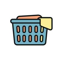 Laundry basket icon design templates simple and modern vector