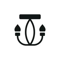 Chandeliers icon design templates simple and modern vector