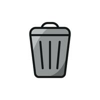 Garbage can icon design templates simple and modern vector