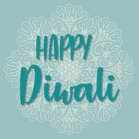 Diwali Festival Background Round Floral Ornament - Diwali Background Template with Floral Ornet. vector
