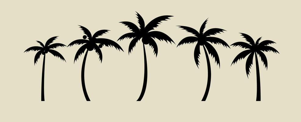 Abstract summer beach party among palm tree