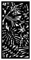 abstract leaf laser cutting motif partition fences facade seamless pattern vector
